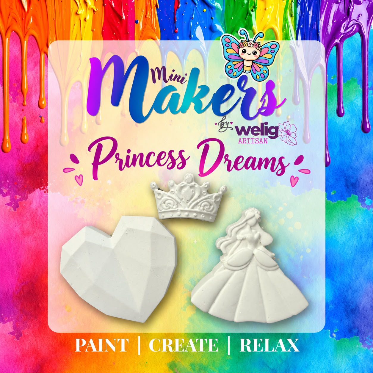 Welig Mini Makers | Paint Your Own Plaster Craft Set — by Welig — Toys & Games — handmade in South Africa