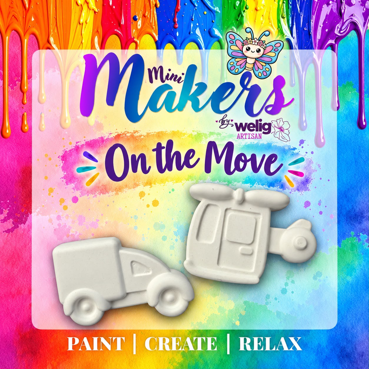 Welig Mini Makers | Paint Your Own Plaster Craft Set — by Welig — Toys & Games — handmade in South Africa