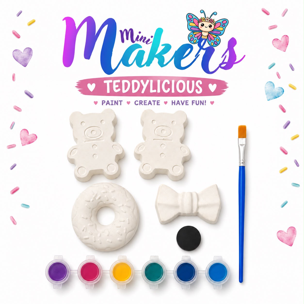Welig Mini Makers | Paint Your Own TEDDYLICIOUS — by Welig — Art & Collectibles — handmade in South Africa