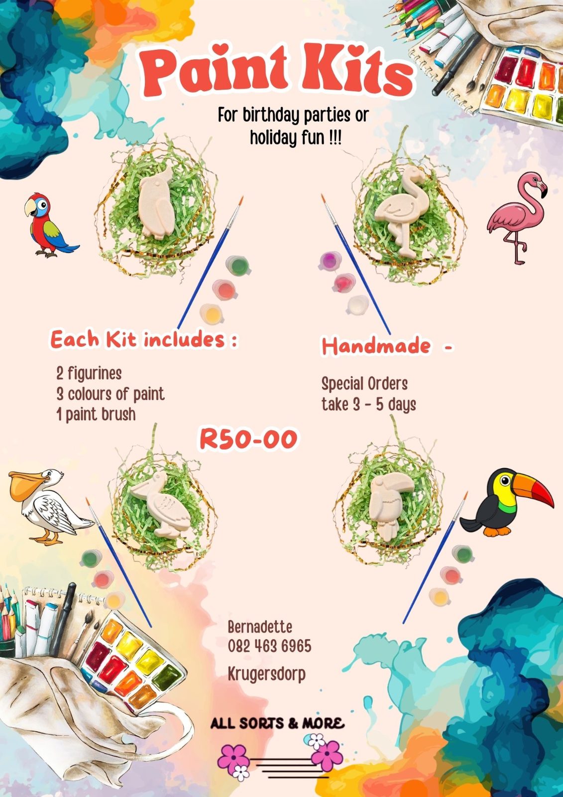 DIY Painting Kits — by All Sorts & More — Paper & Party Supplies — handmade in South Africa